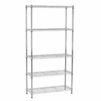 Leroy Merlin Estante multiuso metal cromada 180x90x35cm spaceo oferta
