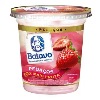Carrefour Iogurte integral batavo pedaços morango 500g oferta