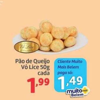 Belem Supermercados Pão de queijo vó lice oferta
