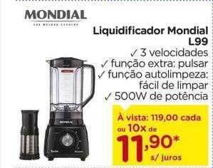 Carrefour Liquidificador mondial l99 oferta