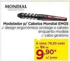Carrefour Modelador p cabelos mondial em05 oferta