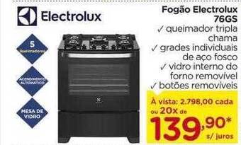 Carrefour Fogão electrolux 76gs oferta