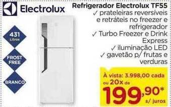 Carrefour Refrigerador electrolux tf55 oferta