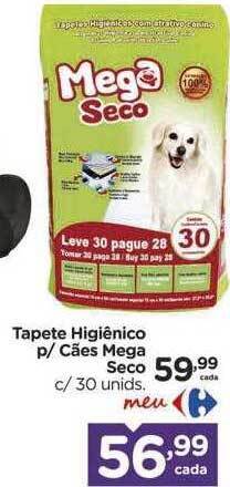 Carrefour Tapete higiênico p cães mega seco oferta