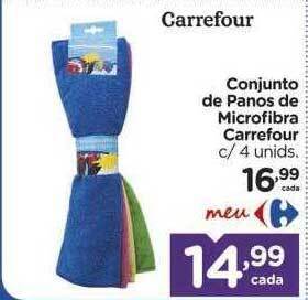 Carrefour Conjunto de panos de microfibra carrefour oferta