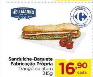 Carrefour Sanduíche-baguete fabricação própria oferta