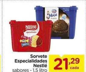 Carrefour Sorvete especialidades nestlé oferta