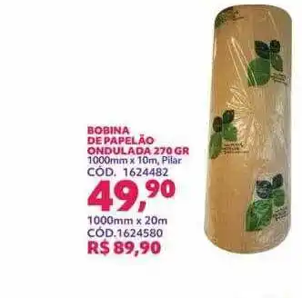 Bobina de papelão ondulada 270 gr