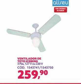 Ventilador de teto iceberg