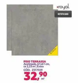 Telhanorte Piso terrassa royal oferta