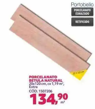 Telhanorte Porcelanato betula natural portobello oferta
