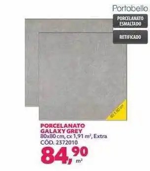 Telhanorte Porcelanato galaxy grey portobello oferta