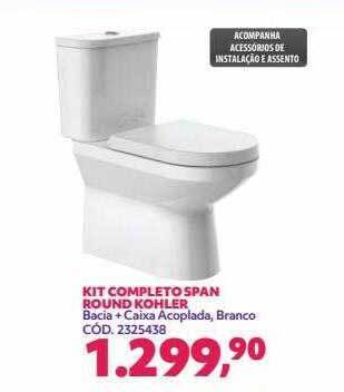 Telhanorte Kit completo span round kohler oferta