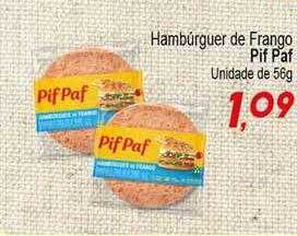 Villefort Atacadista Hambúrguer de frango pif paf oferta