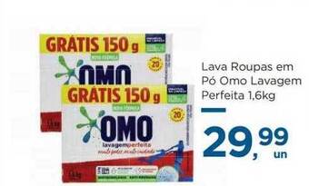 Lava roupas em pó omo lavagem perfeita