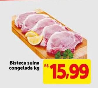 Mercado Extra Bisteca Suina Congelada 1kg oferta