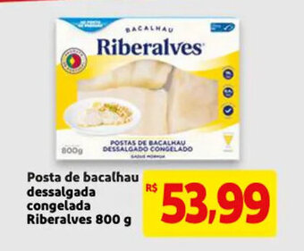 Mercado Extra Posta de bacalhau dessalgado congelada Riberalves 800g oferta