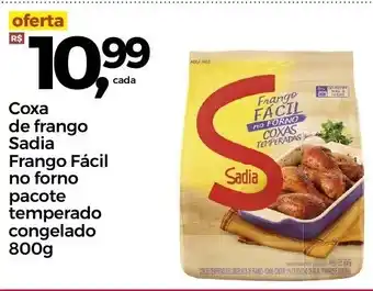 Frangolândia Coxa de frango Sadia Frango Facil no forno pacote temmperado cong. 800g oferta