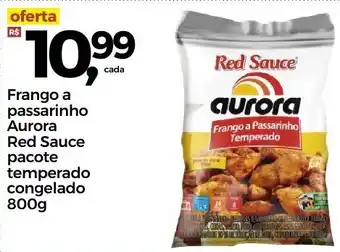 Frangolândia Frango a passarinho Aurora Red Sauce pacote temperado congelado 800g oferta