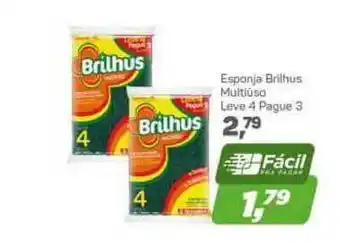 Arena Atacado Esponja Brilhus Multiúso Leve 4 Pague 3 oferta