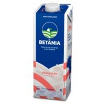 Hiperideal Supermercados Leite longa vida betânia desnatado com tampa 1l oferta