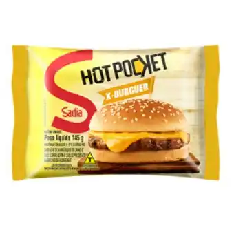 Nordestão Sanduíche congelado x-burguer sadia hot pocket pacote 145g oferta