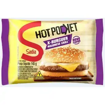 Brasão Supermercados Sanduíche sadia hot pocket x-burguer maionese grill 145g oferta
