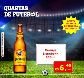 Rossi Supermercado Cerveja Eisenbahn 600ml oferta