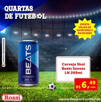Rossi Supermercado Cerveja Skol Beats Senses lata 269ml oferta