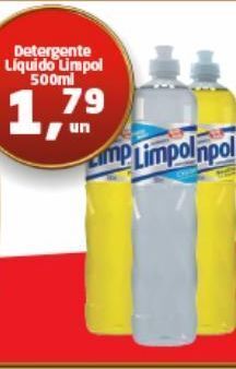 Tenda Atacado Detergente líquido limpol 500ml oferta