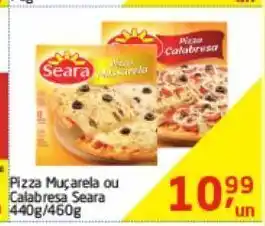 Tenda Atacado Pizza muçarela ou calabresa seara 440g oferta