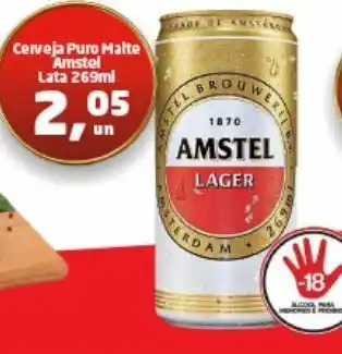 Tenda Atacado Cerveja puro malte amstel 269ml oferta