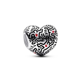 Charm arte em linhas e pessoas keith haring x pandora