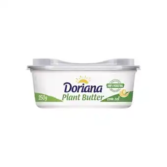Margarina doriana plant butter com sal 100% vegetal 250g