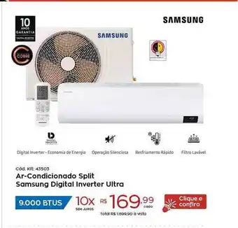 Ar Condicionado Split Samsung Digital Inverter Ultra