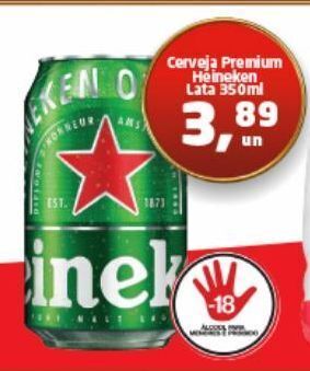 Tenda Atacado Cerveja heineken 350ml oferta