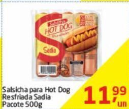 Tenda Atacado Salsicha para hot dog resfriada sadia 500g oferta