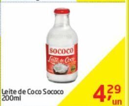 Tenda Atacado Leite de coco sococo 200ml oferta
