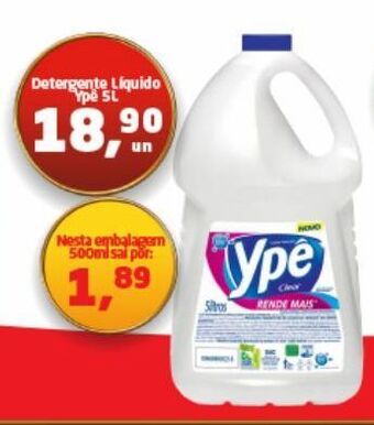 Tenda Atacado Detergente líquido ypê 5l oferta