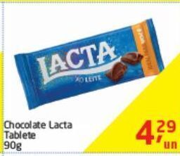 Tenda Atacado Chocolate lacta tablete 90g oferta