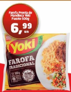 Tenda Atacado Farofa pronta de mandioca yoki 500g oferta