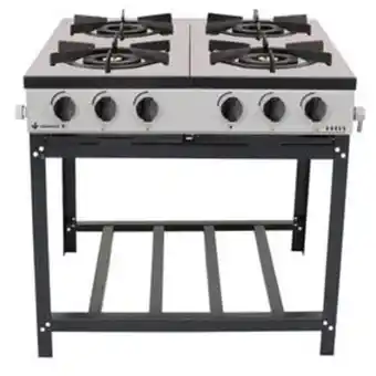 Lojas Certel Fogão industrial 4 bocas venâncio br4b gás glp cinza oferta