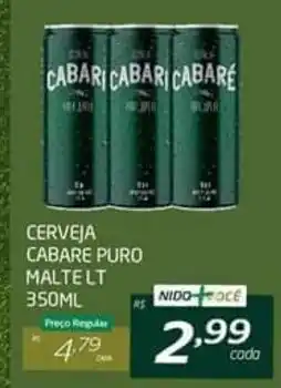Cerveja Cabare Puro Malte lata 350ml