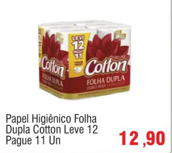 Spani Atacadista Papel Higiénico Folha Dupla Cotton Leve 12 pague 11 un oferta
