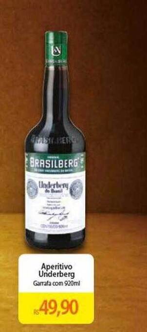 Atacadão Aperitivo underberg garrafa oferta