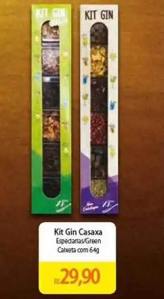 Atacadão Kit gin casaxa especiarias-green caixeta com oferta