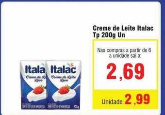 Spani Atacadista Creme de leite italac tp oferta