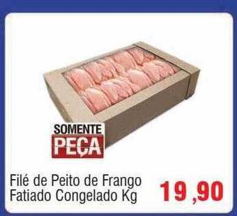 Spani Atacadista Filé de peito de frango fatiado congelado kg oferta