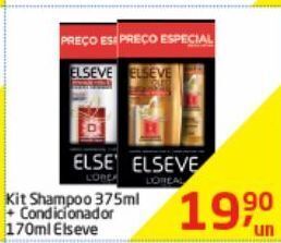 Tenda Atacado Kit shampoo 375ml + condicionador 170ml elsève oferta
