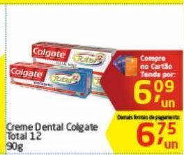 Tenda Atacado Creme dental colgate total 12 90g oferta